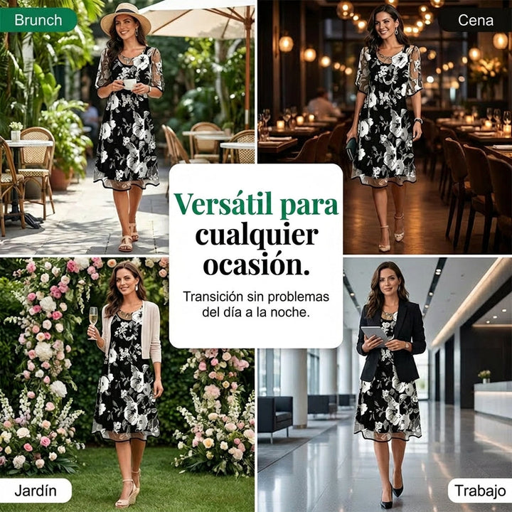 Coline | Robe en Mousseline Fleurie