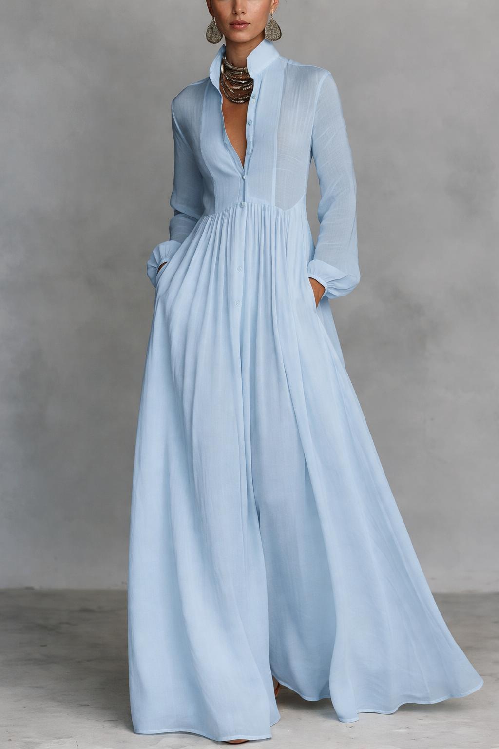 Lola | Robe Maxi Boutonnée