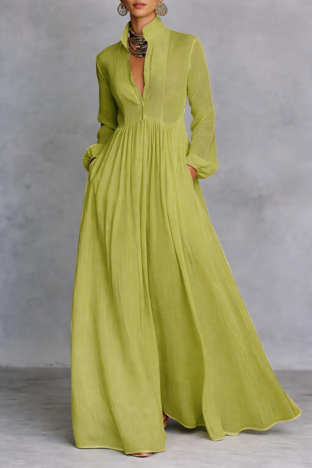 Lola | Robe Maxi Boutonnée