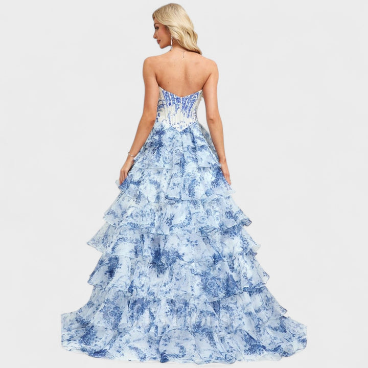 Eimear - Blue Layered Dress