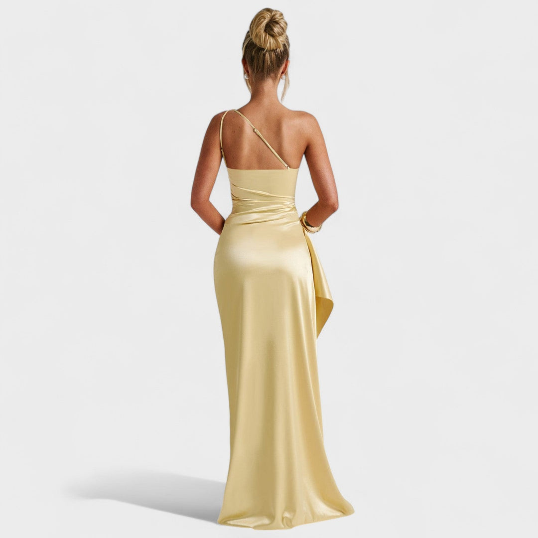 Méabh - Asymmetrical Satin Dress