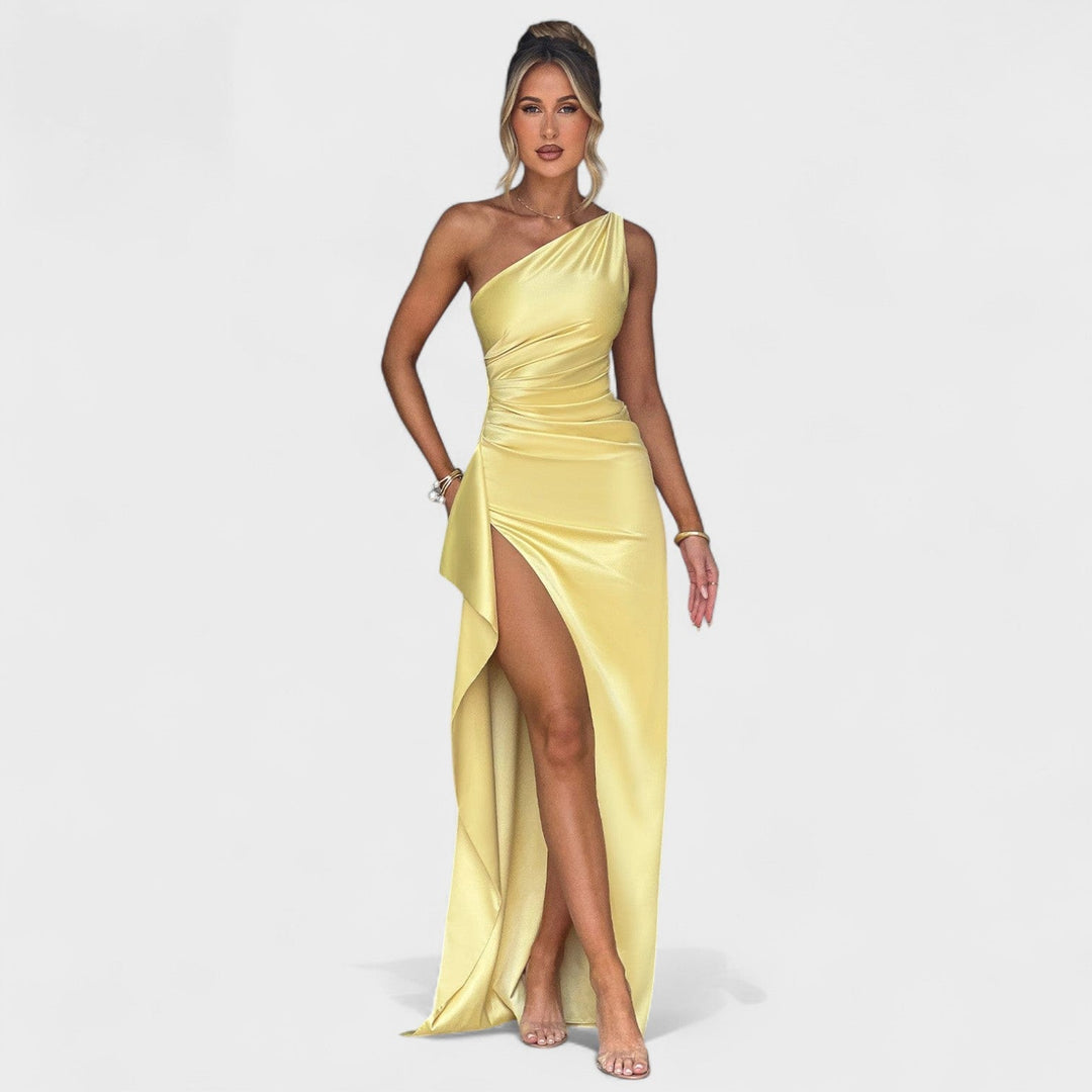 Méabh - Asymmetrical Satin Dress