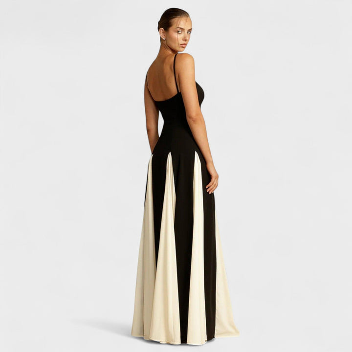 Dervla - Two-Tone Ivory Dress