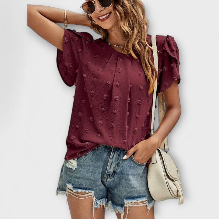 Dervla - Swiss Dot Blouse