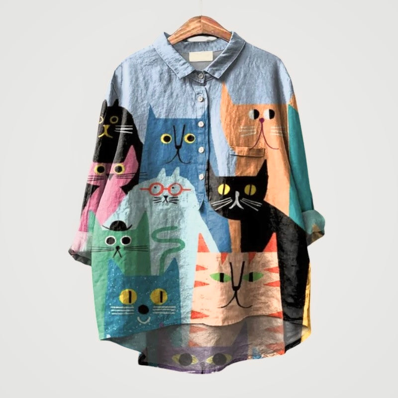 Eimear - Dog Print Blouse