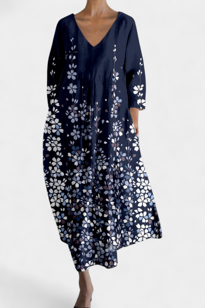 Eabha - V-Neck Fluid Dress