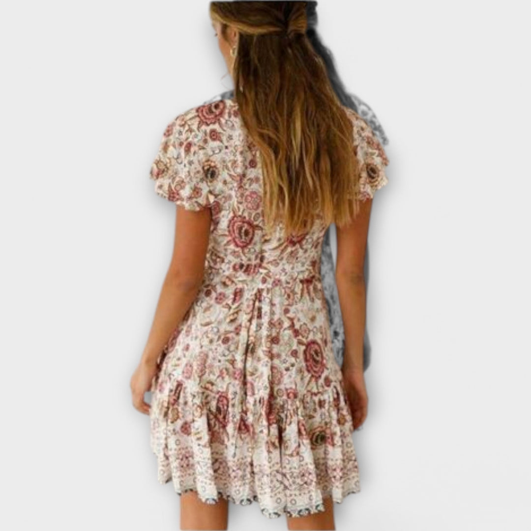 Eabha - Floral Short Dress