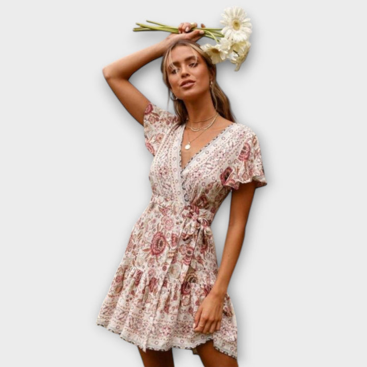 Eabha - Floral Short Dress