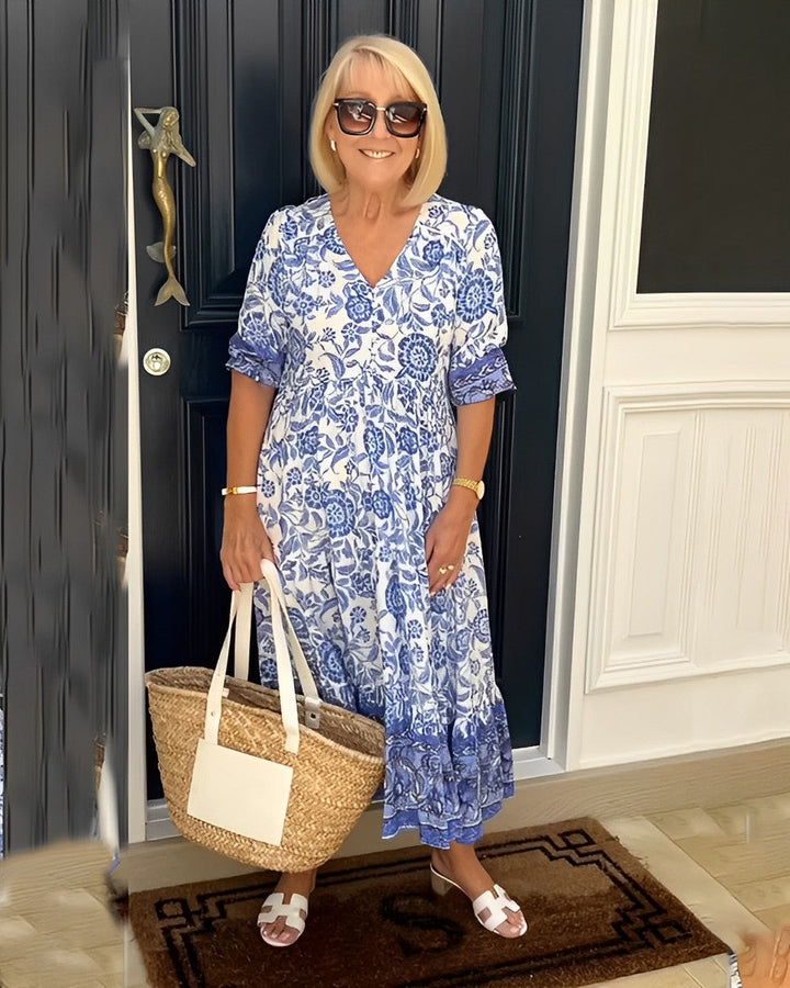 Joëlle | Robe Maxi Fleurie