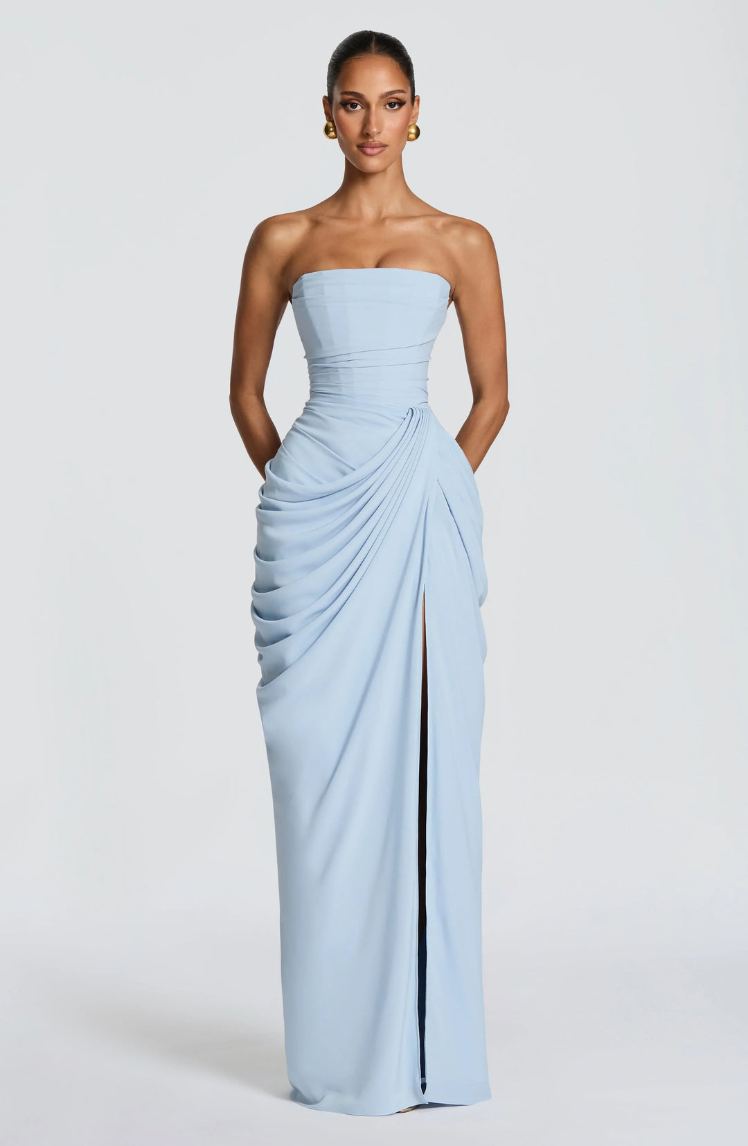 Eimear - Draped Dress with Slit
