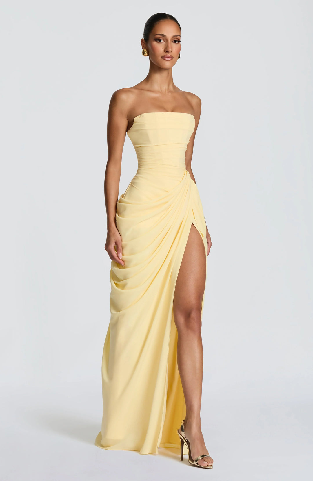Eimear - Draped Dress with Slit