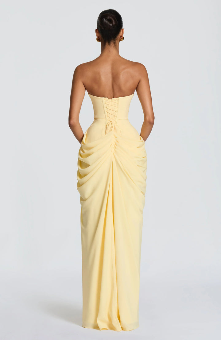 Eimear - Draped Dress with Slit