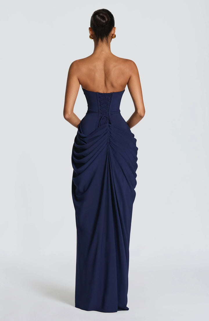 Eimear - Draped Dress with Slit