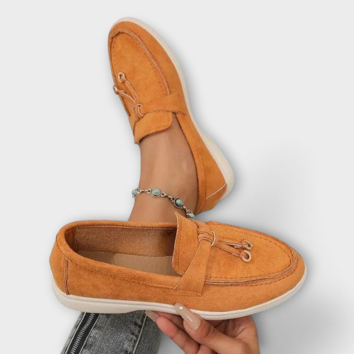 Síle - Beige Decorative Loafers