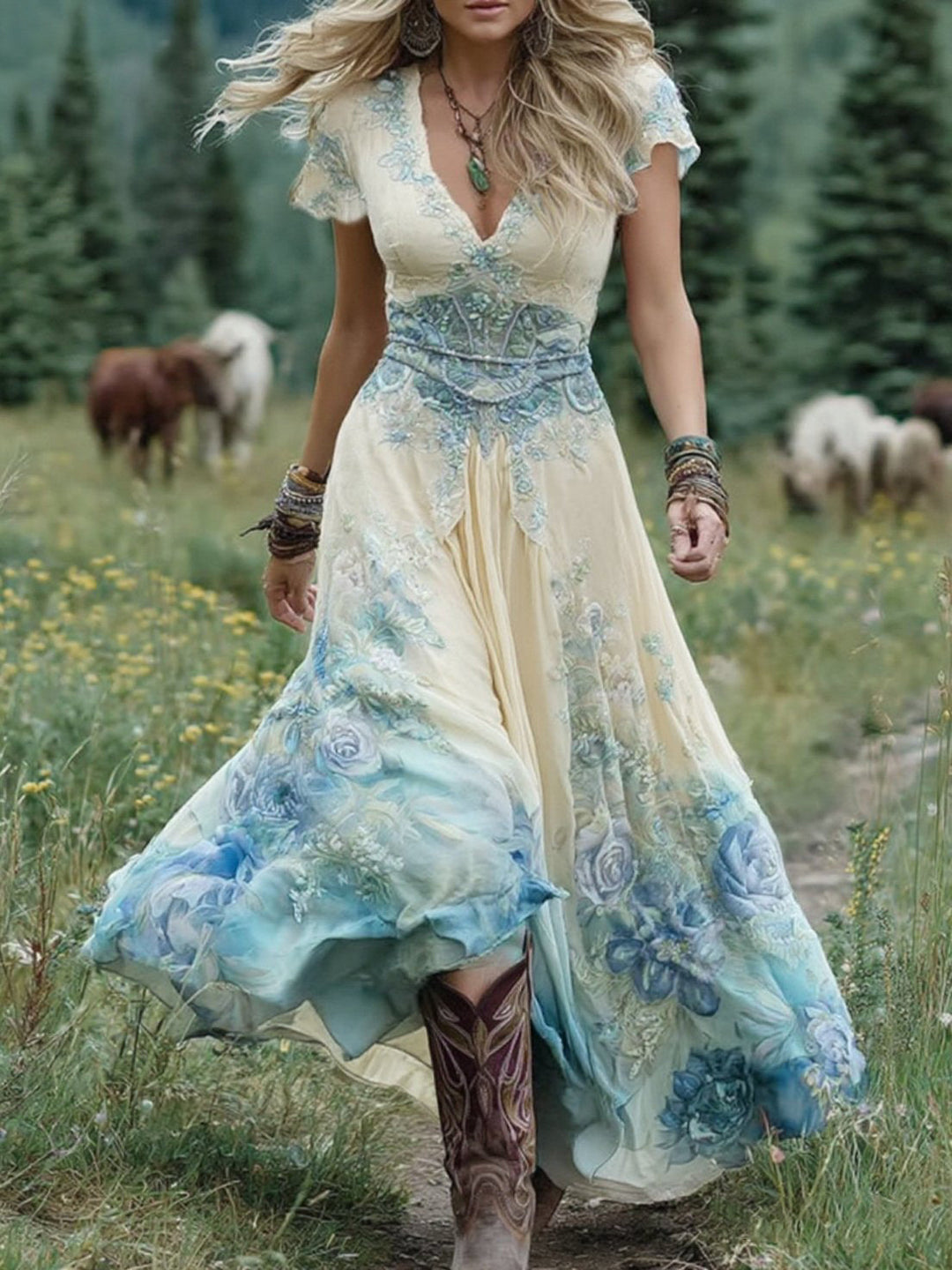Dervla - Floral Maxi Dress
