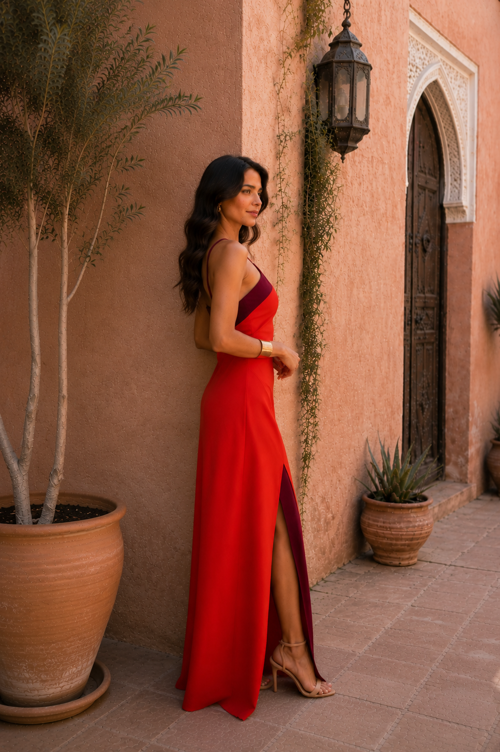 Gaëlle | Robe Longue Halter avec Fente