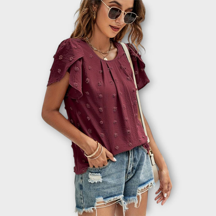 Dervla - Swiss Dot Blouse