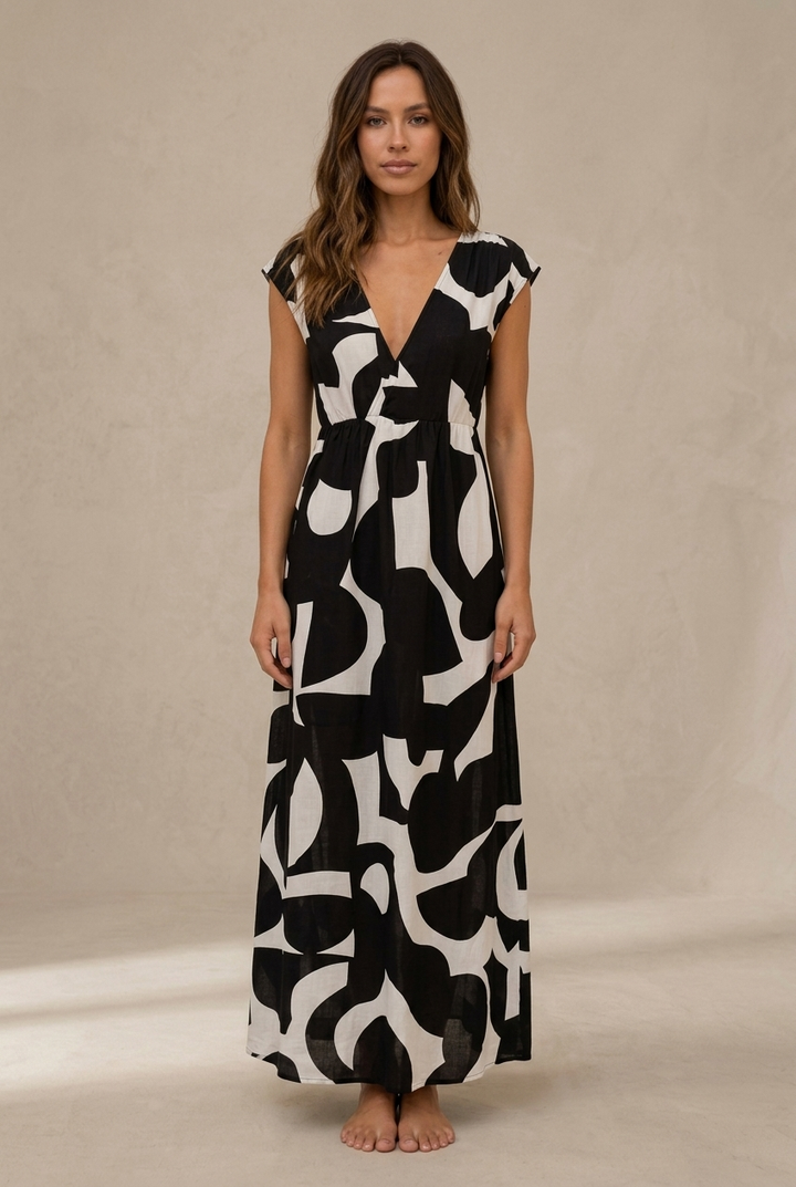 Cloé | Robe Midi Imprimée