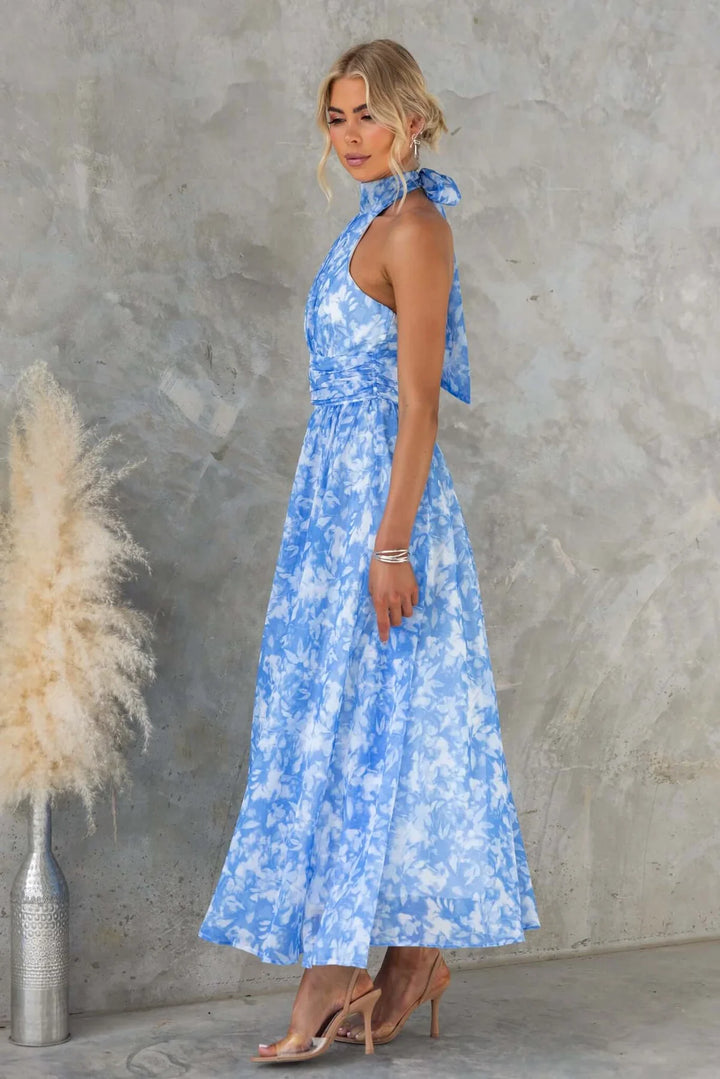 Eléna | Robe Imprimée Dos Nu