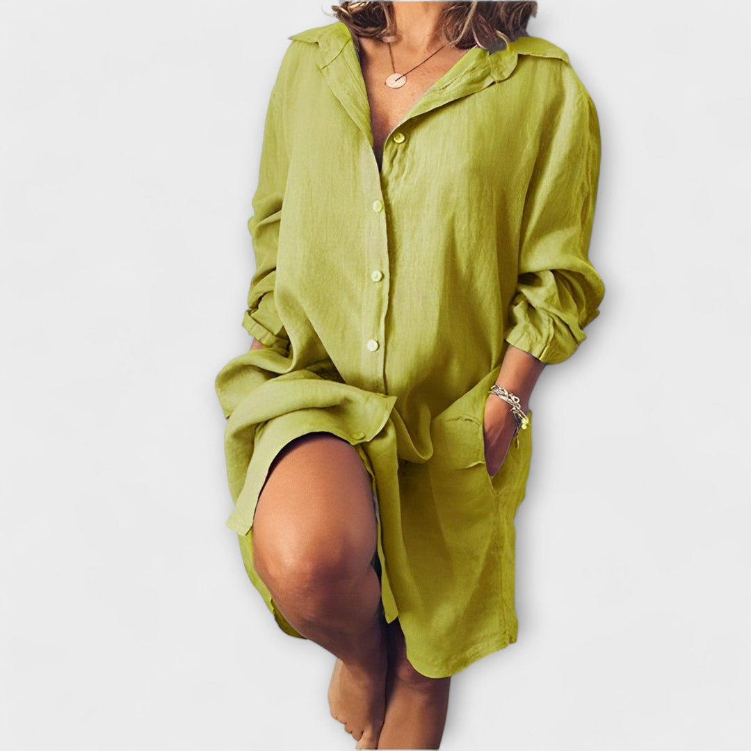 Eabha - Casual Linen Blouse