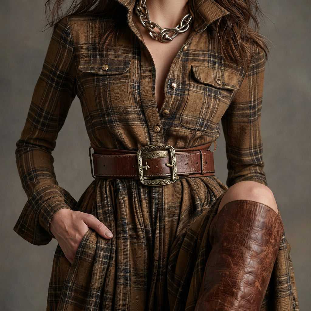 Eimear - Shirt Dress with Belt