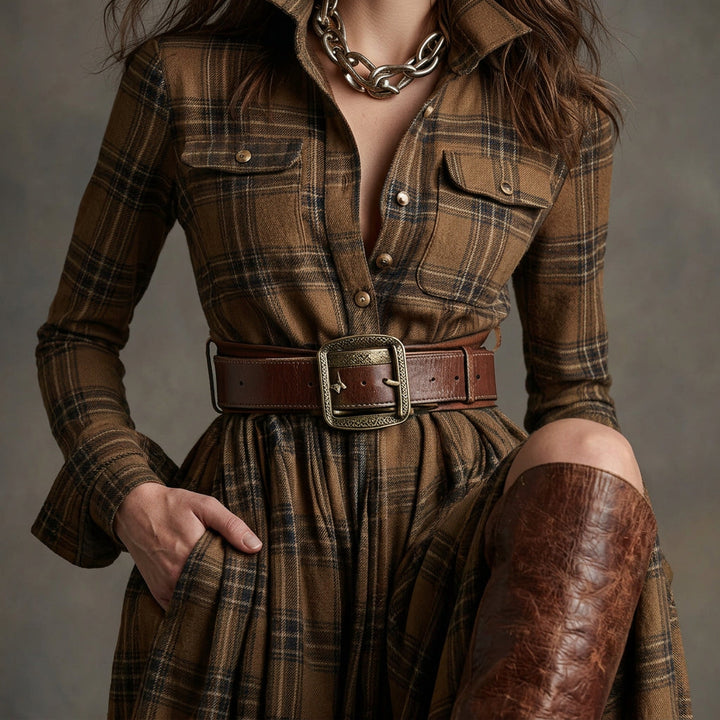 Eimear - Shirt Dress with Belt