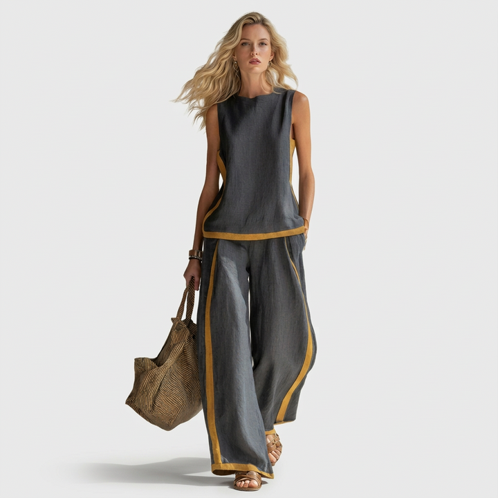 Caoimhe - Linen Trousers Set