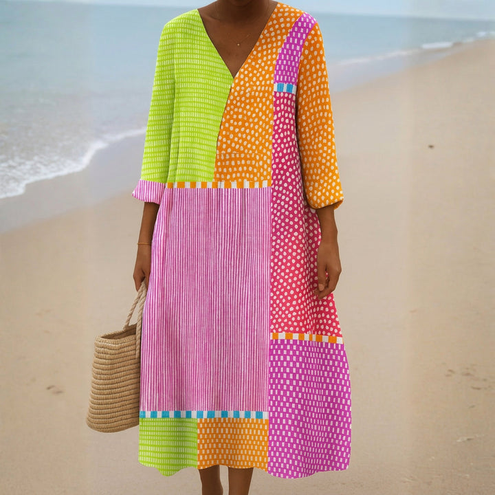 Bríd - Colourful Cotton Dress