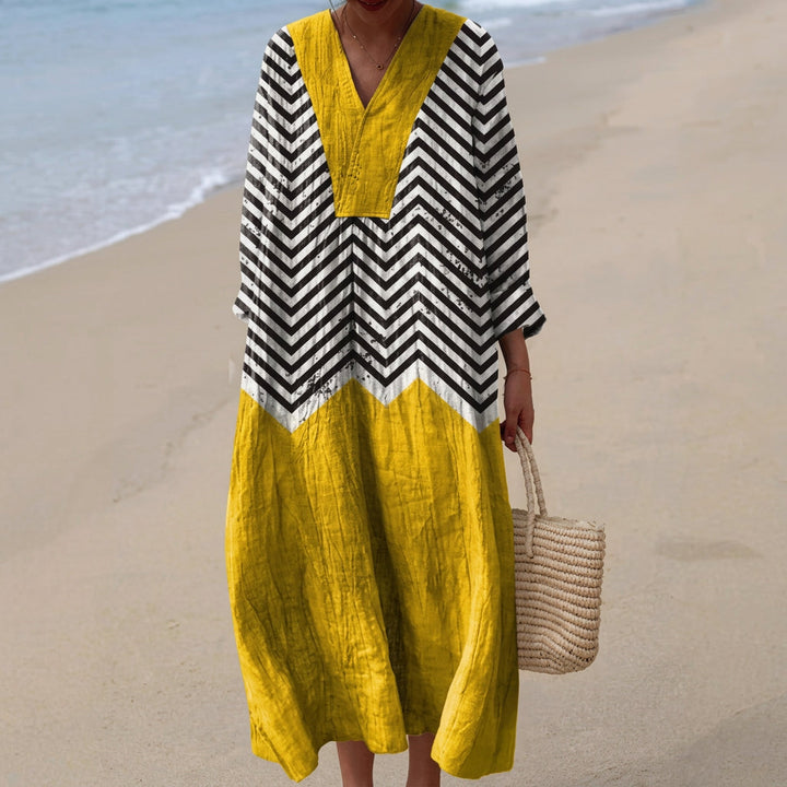 Eabha - Cotton Zigzag Dress