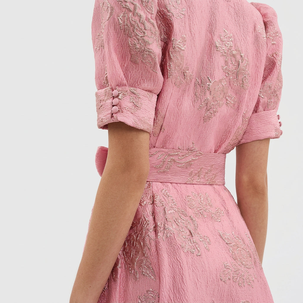 Eimear - Floral Jacquard Dress