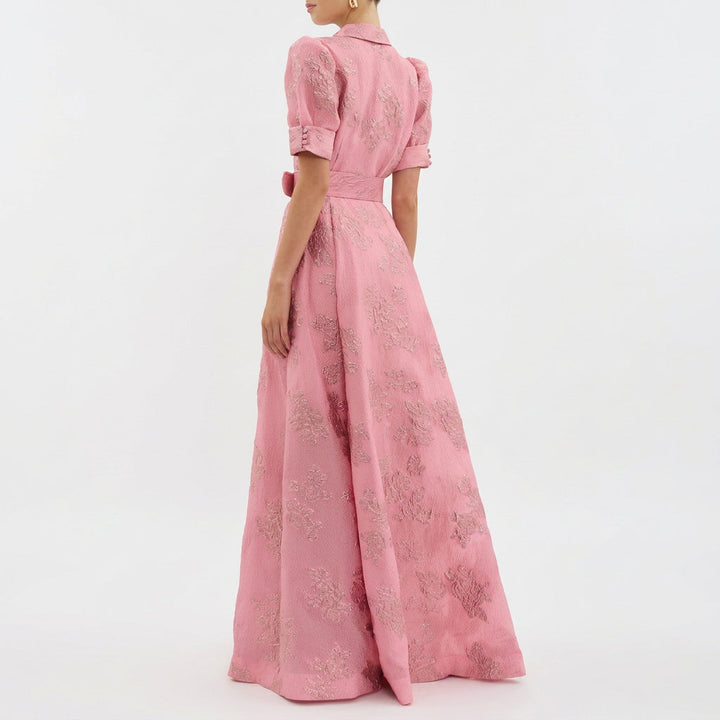 Eimear - Floral Jacquard Dress