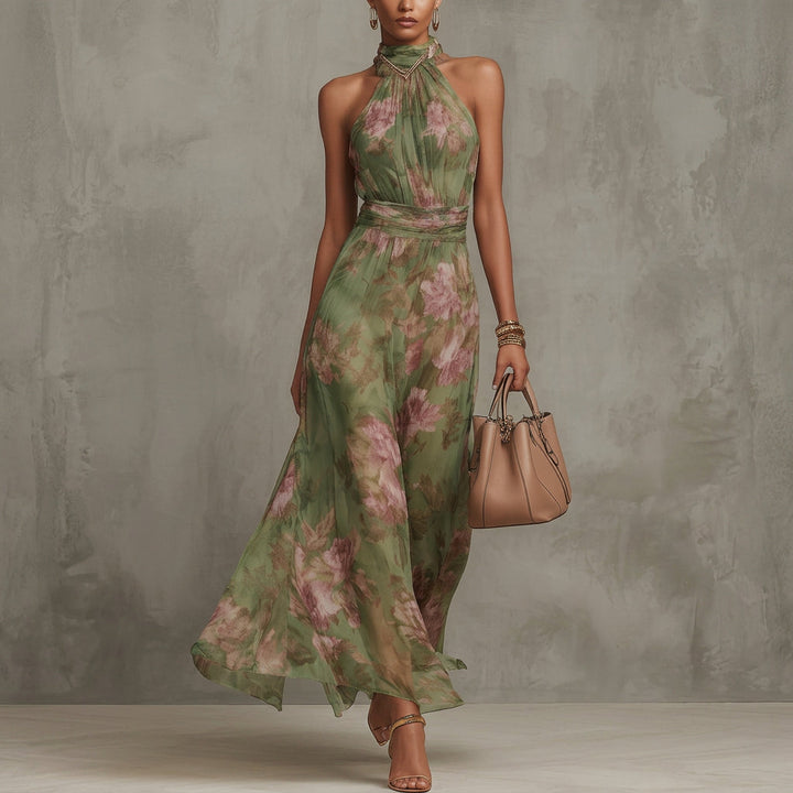 Eithne - Floral Halter Dress