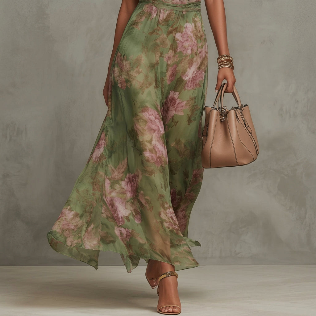 Eithne - Floral Halter Dress