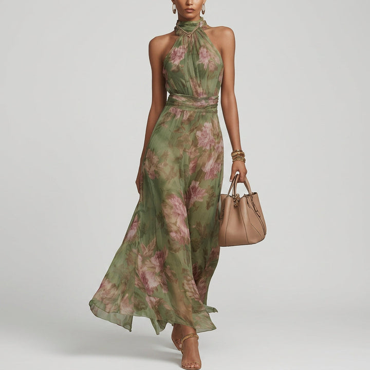 Eithne - Floral Halter Dress