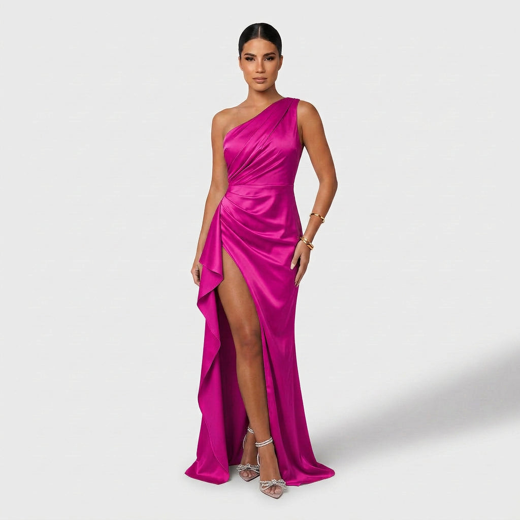 Eabha - Asymmetric Maxi Dress