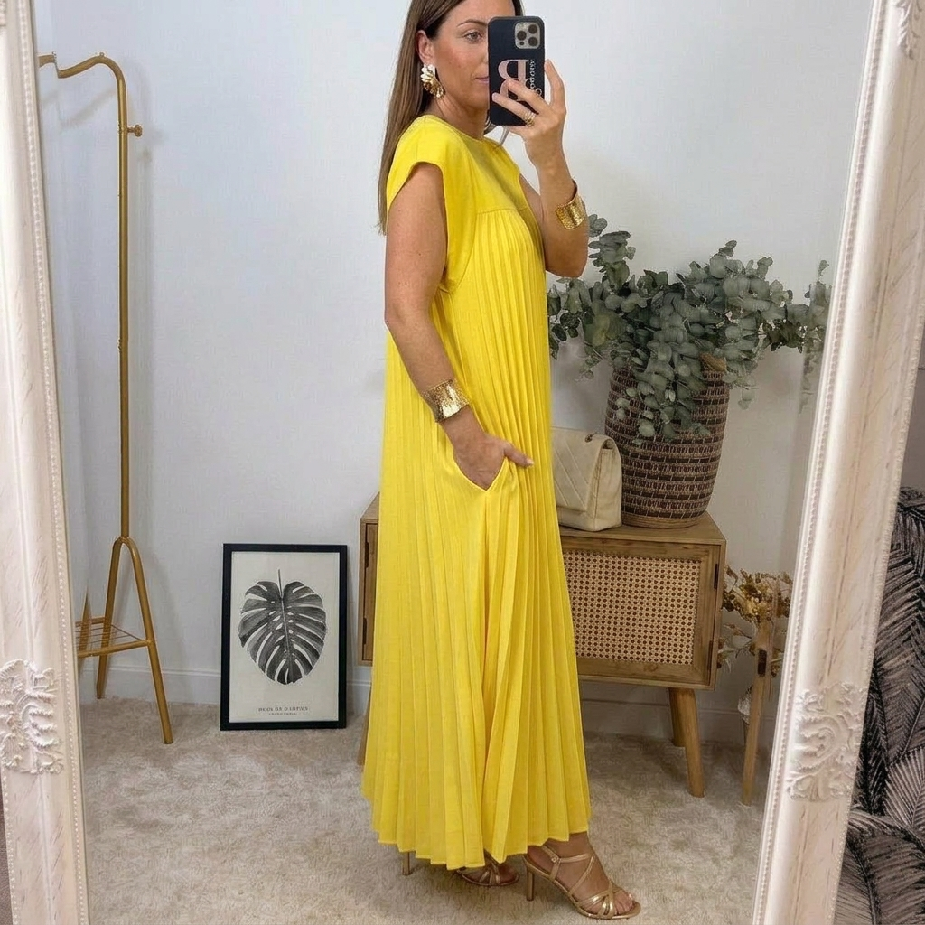 Eimear - Maxi Pleated Dress