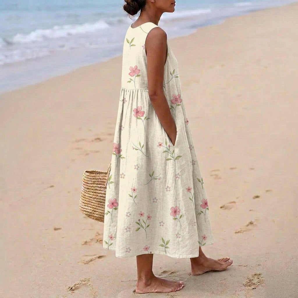 Eabha - Cotton Midi Dress