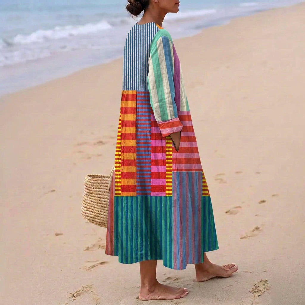 Dervla - Patchwork Maxi Dress