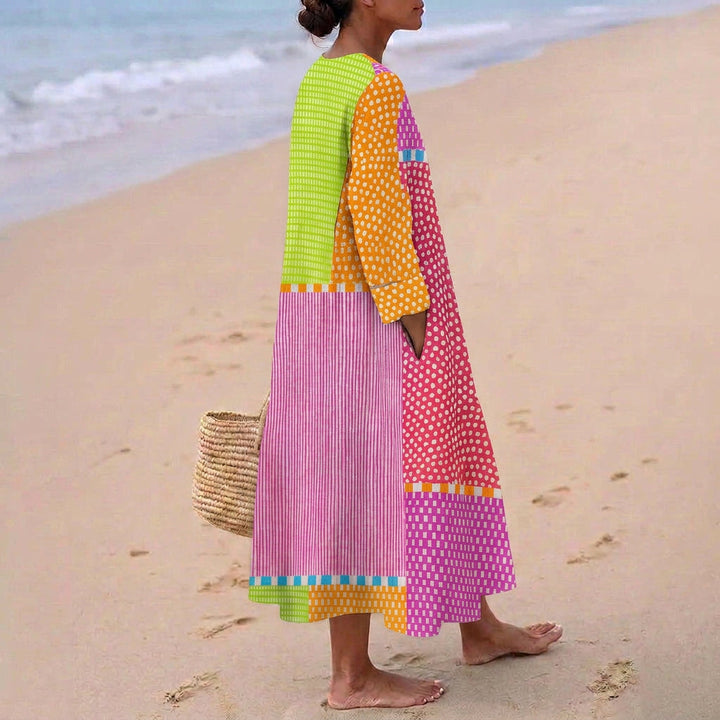 Bríd - Colourful Cotton Dress