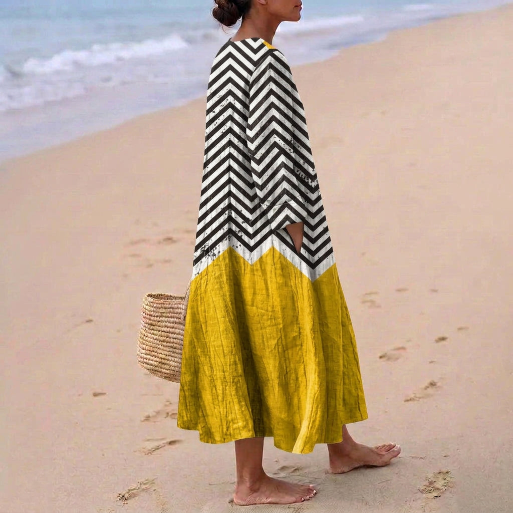 Eabha - Cotton Zigzag Dress