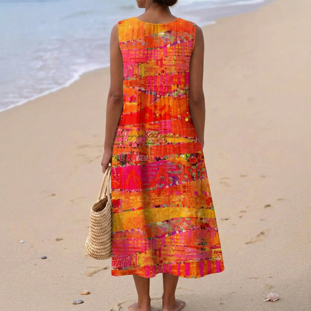 Fionnuala - Cotton Midi Dress