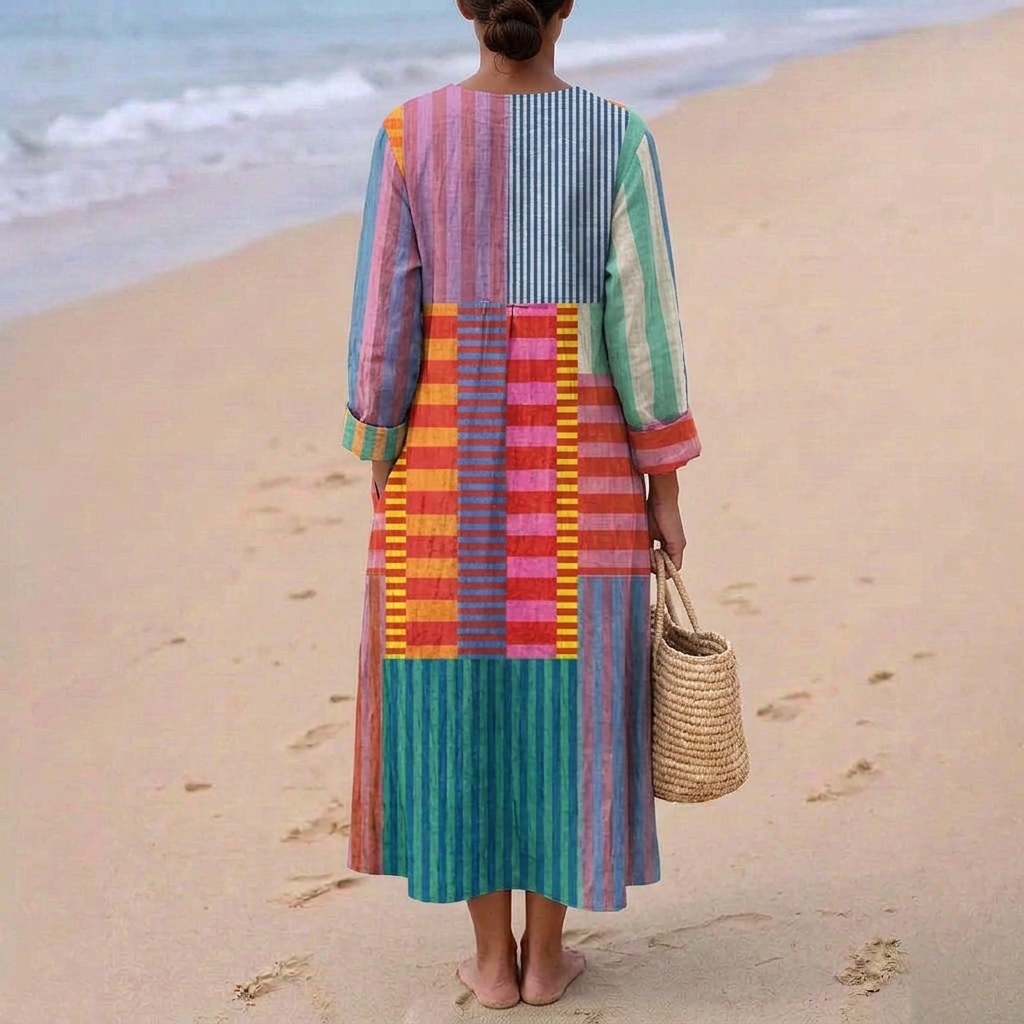 Dervla - Patchwork Maxi Dress