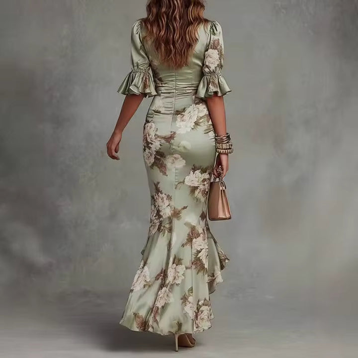 Yolande | Robe Maxi en Satin