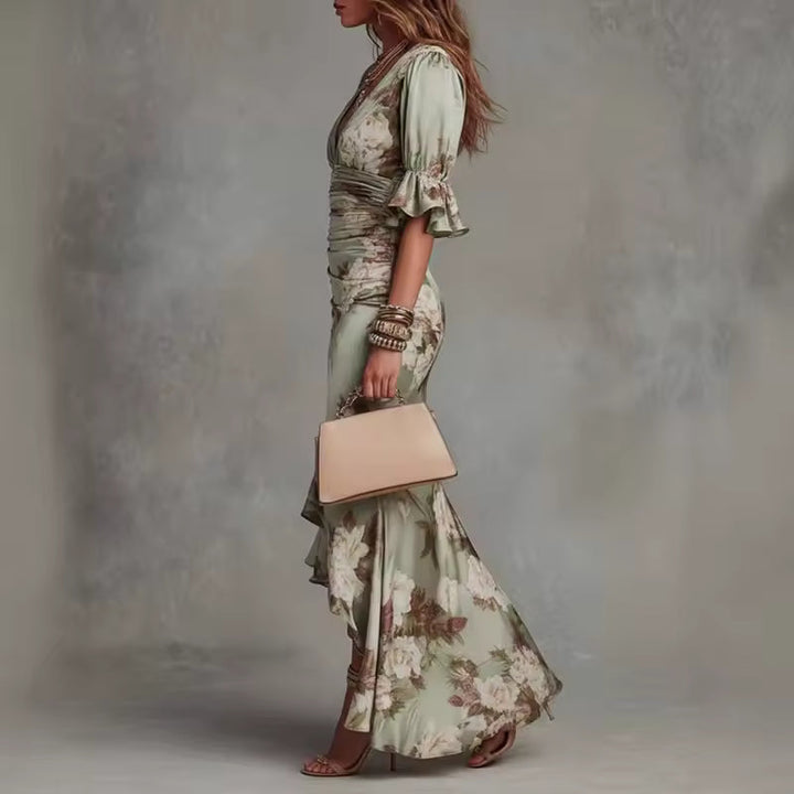 Yolande | Robe Maxi en Satin