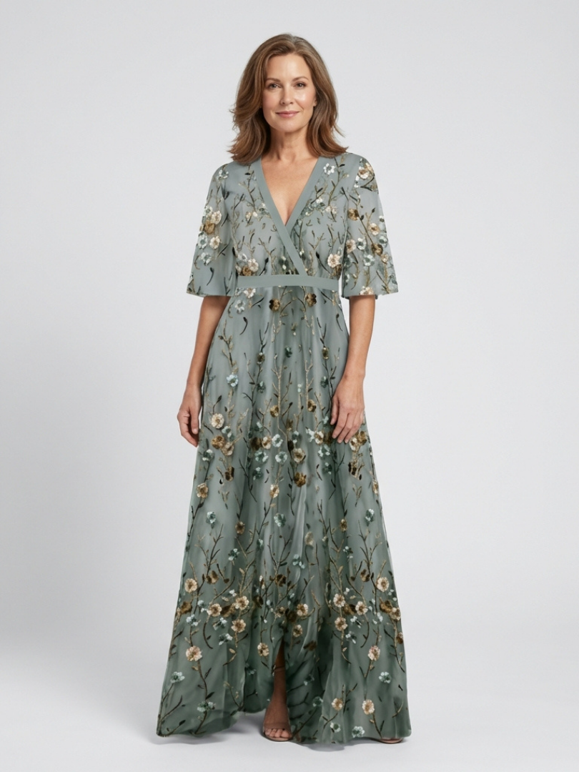 Lucie | Robe Maxi Fleurie