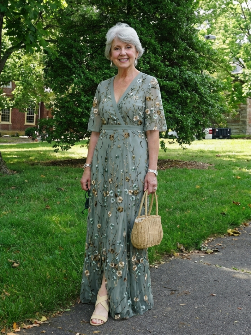 Lucie | Robe Maxi Fleurie