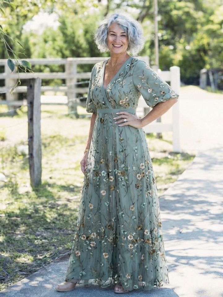 Lucie | Robe Maxi Fleurie