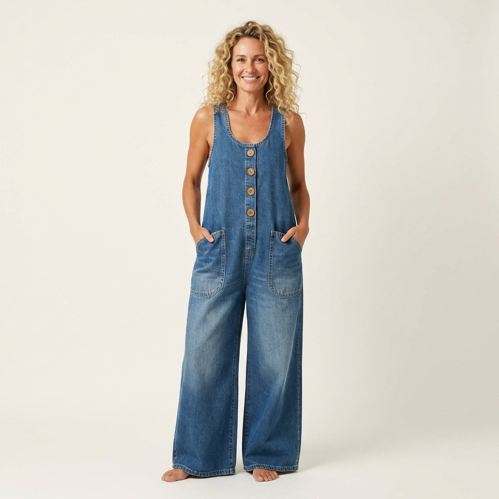 Liva | Combinaison avec bretelles à boutons