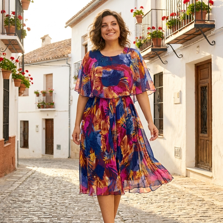 Yolande | Robe Midi en Mousseline