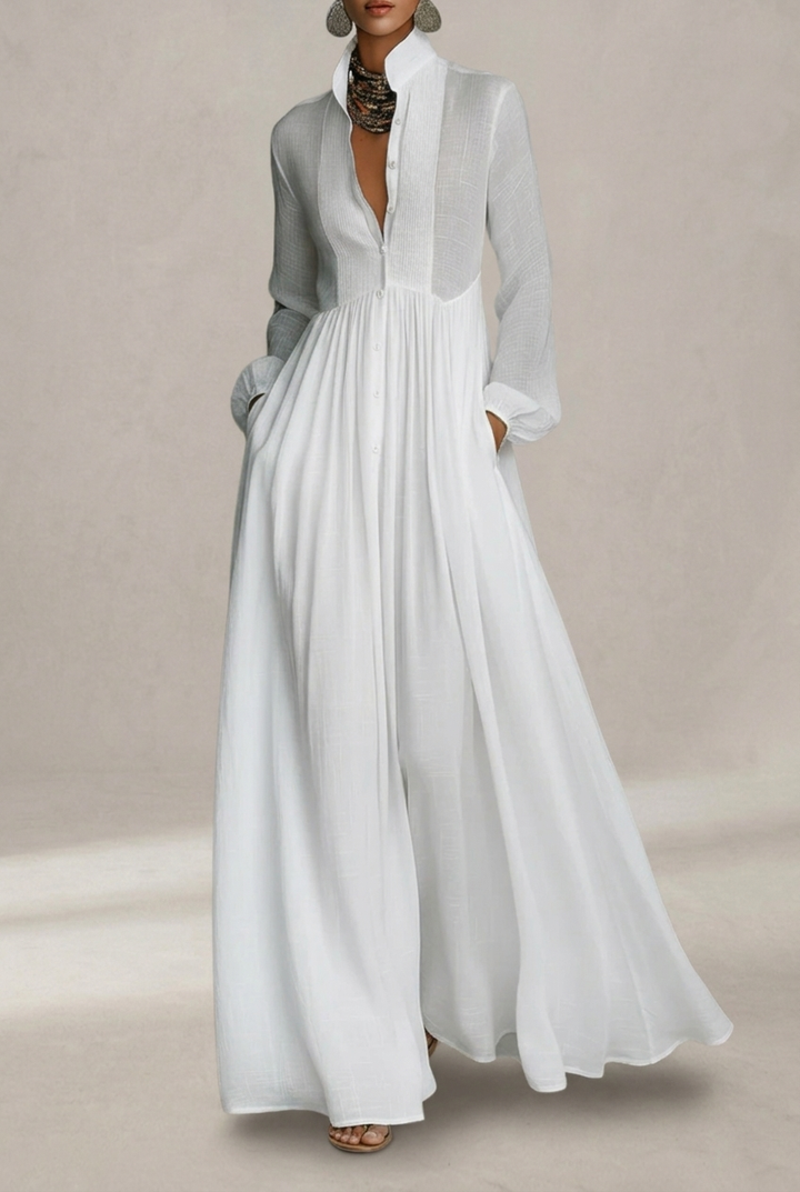 Lola | Robe Maxi Boutonnée